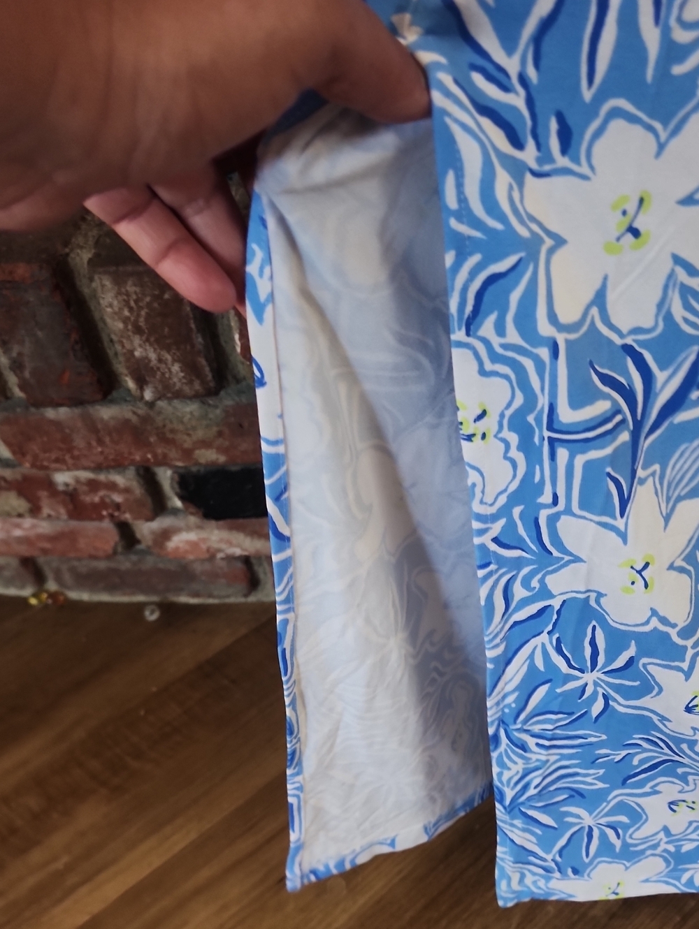 NWT Lilly Pulitzer Blue White Floral Sleeveless Maxi Dress - Picture 4 of 10
